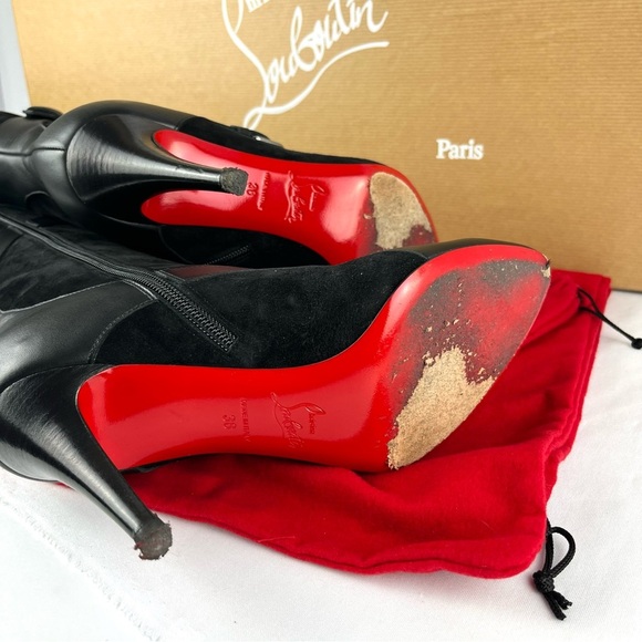Christian Louboutin Black Heeled Boots - Picture 8 of 15